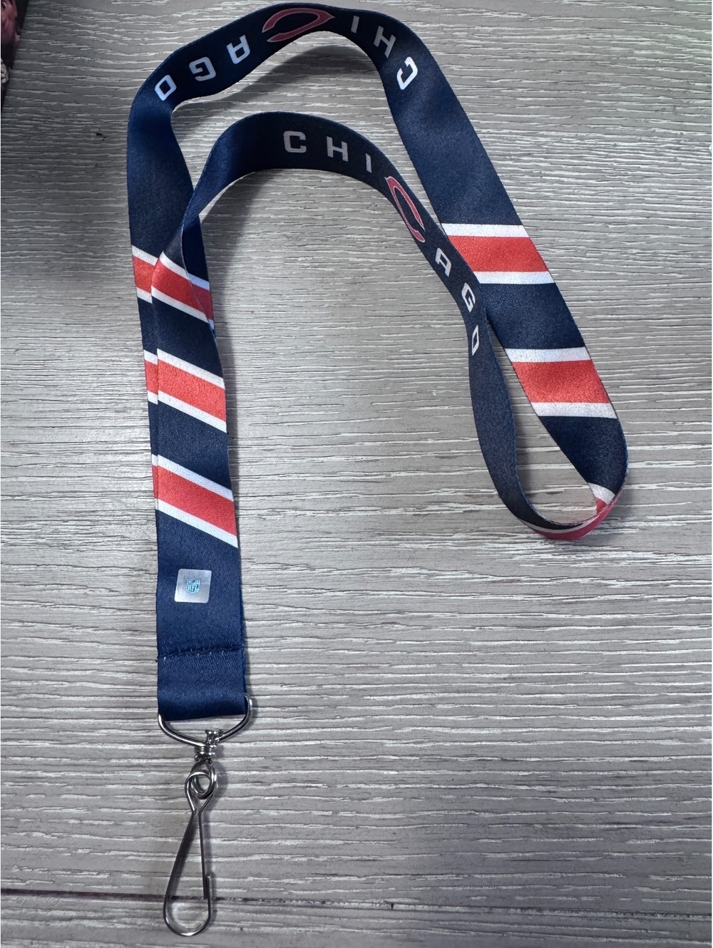 Chicago Bears Striped Lanyard